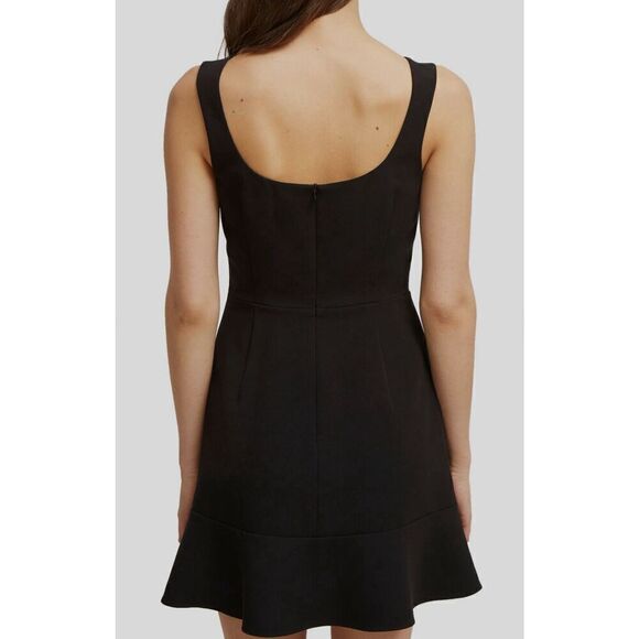 New. French Connection black Mini ruffle mini dress. Large. Retails $153 - Picture 4 of 16